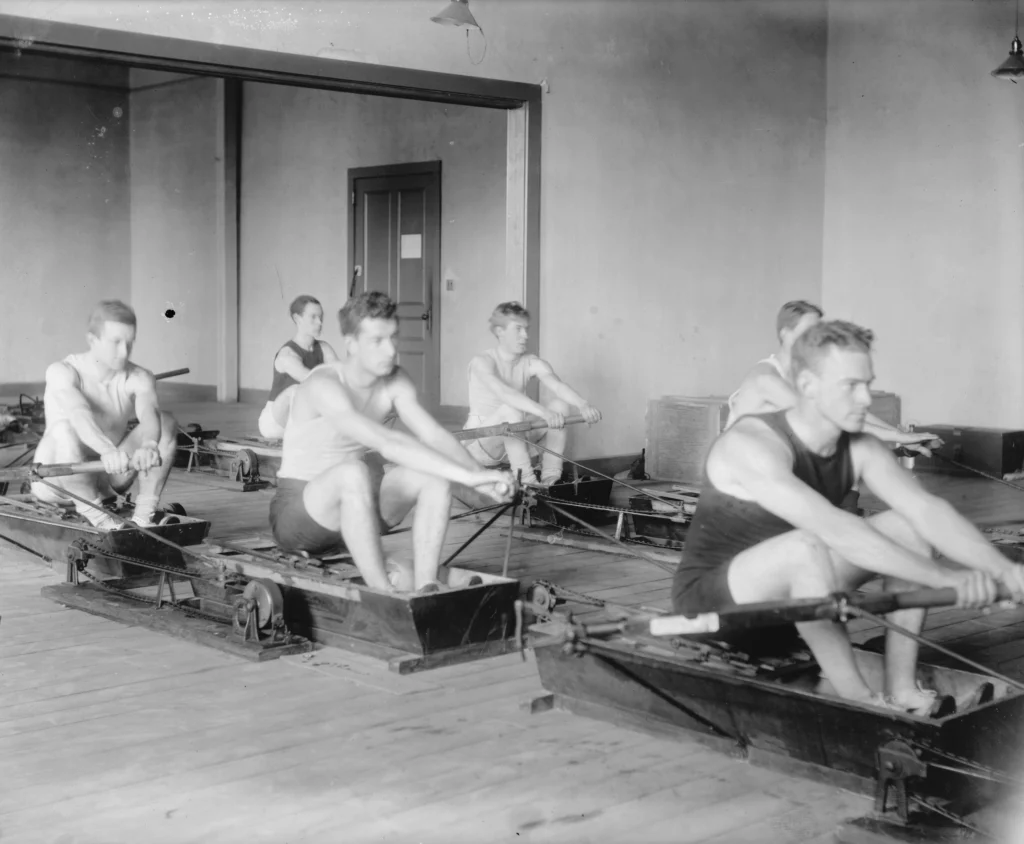 Yoga image vintage en noir et blanc